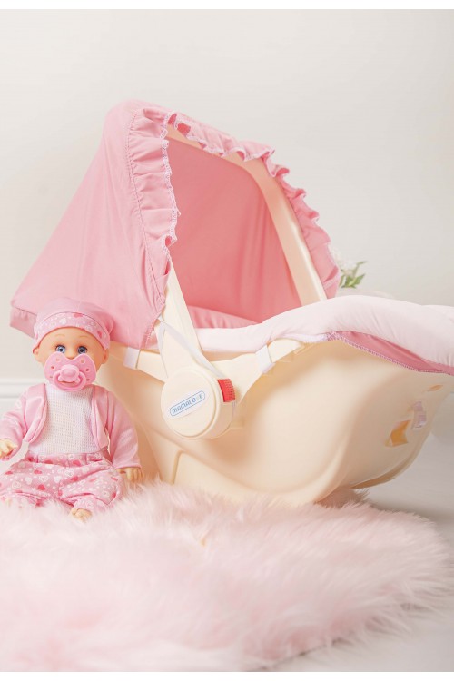 كرسي أطفال بحزام وغطاء حماية