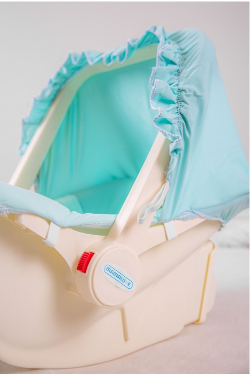 كرسي أطفال بحزام وغطاء حماية