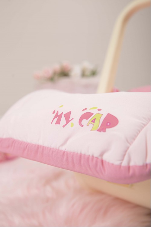 كرسي أطفال بحزام وغطاء حماية