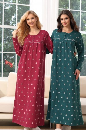 قميص نسائي شتوي أنيق لون عنابي أكمام طويلة بأزرار من الأمام وجيب أمامي