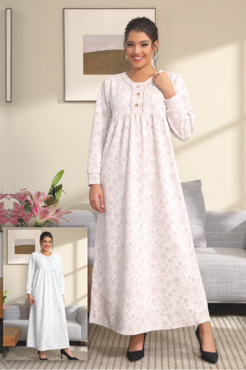 قميص نسائي شتوي مشجر أنيق أكمام طويلة بأزرار من الأمام