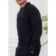 بلوفر رجالي لون أسود أكمام طويلة