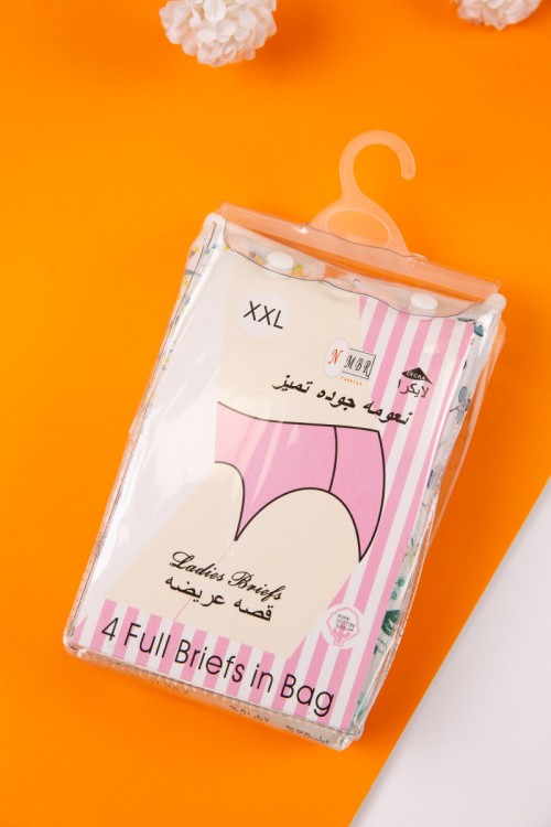 سروال داخلي نسائي مجموعة 4 قطع