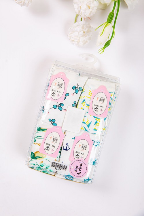 سروال داخلي نسائي مجموعة 4 قطع