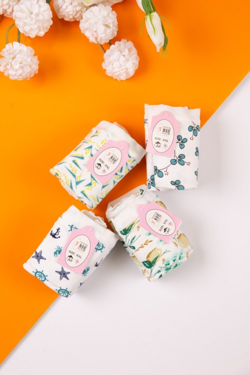 سروال داخلي نسائي مجموعة 4 قطع