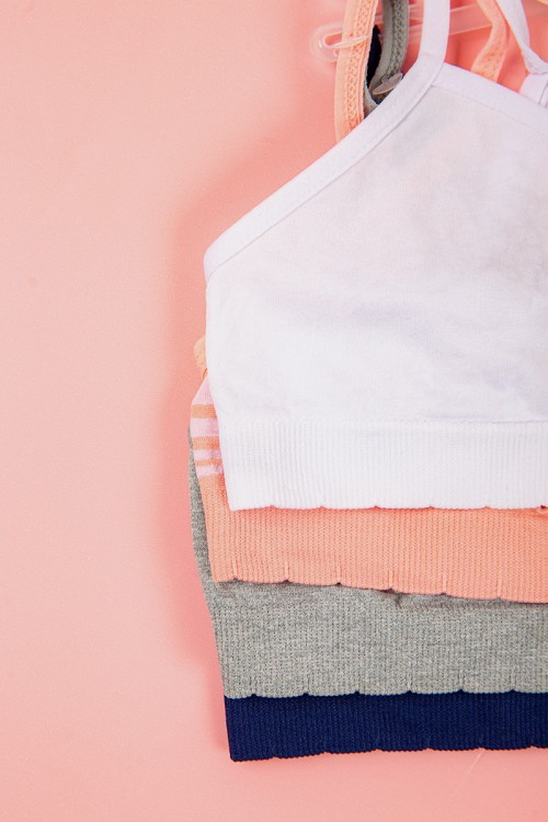 صدرية نسائية متعددة الألوان مجموعة عدد 4 قطع