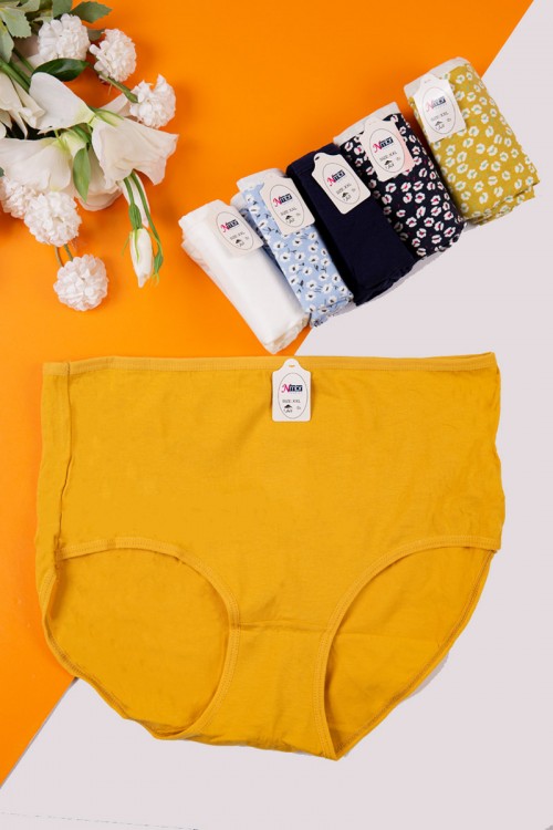 سروال داخلي نسائي متعدد الألوان مجموعة 6 قطع