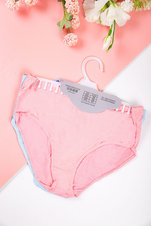 سروال داخلي نسائي متعدد الألوان مجموعة 3 قطع