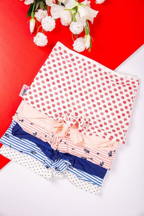 بوكسر نسائي داخلي ألوان متعددة مجموعة 6 قطع