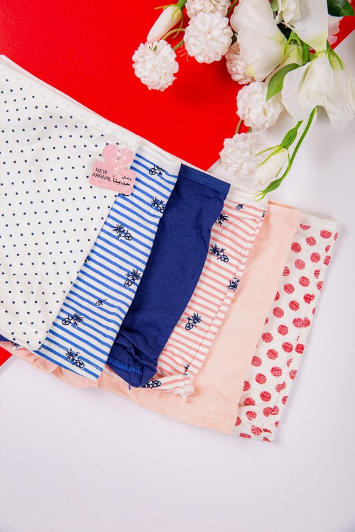 بوكسر نسائي داخلي ألوان متعددة مجموعة 6 قطع