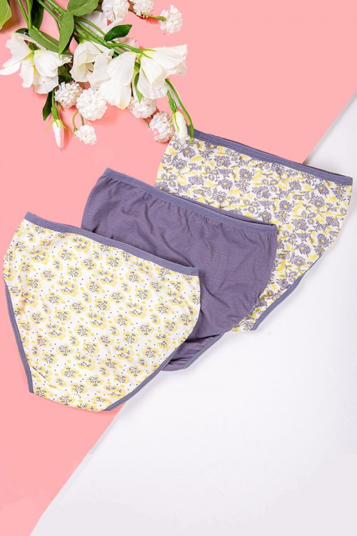سروال داخلي نسائي مجموعة 3 قطع
