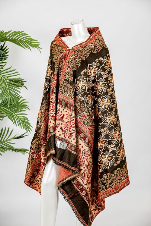 شال كشميري نسائي متعدد الألوان