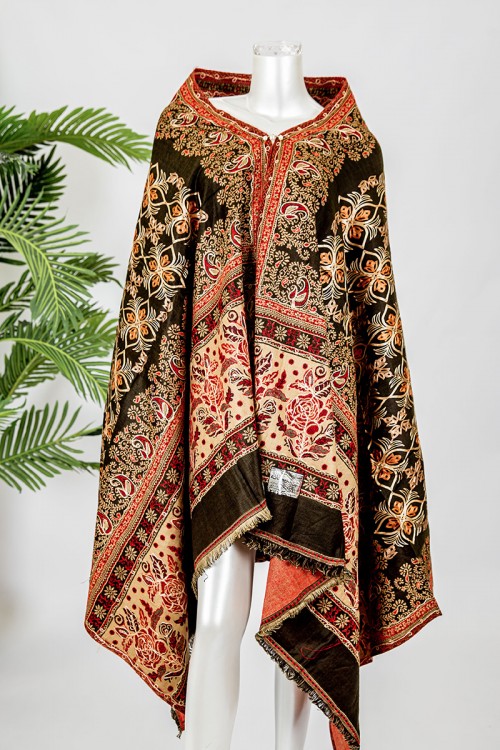 شال كشميري نسائي متعدد الألوان