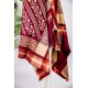 شال كشميري نسائي أنيق متعدد الألوان بتطريز باللون الذهبي