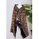شال كشميري نسائي لون أسود بتطريز باللون الذهبي و البني