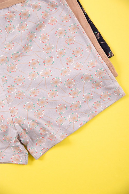 بوكسر نسائي داخلي جامبو عدد 3 قطع متعدد الألوان