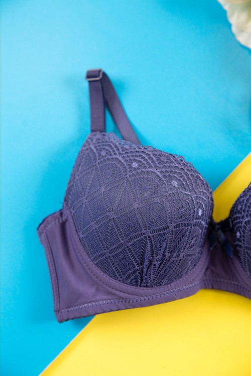 صدرية نسائي مبطنة لون أزرق بأحزمة قابلة للتعديل من الخلف