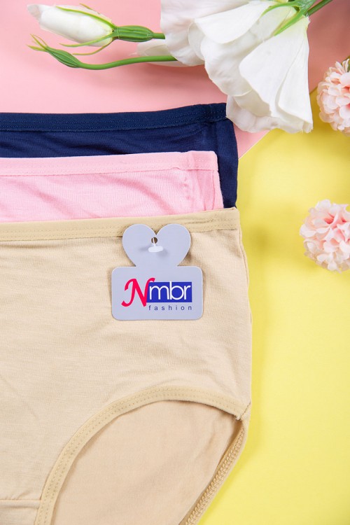 طقم سراويل داخلية نسائية متعددة الألوان 3 قطع