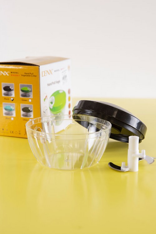 قطاعة خضروات يدوية 3 شفرات لون أسود