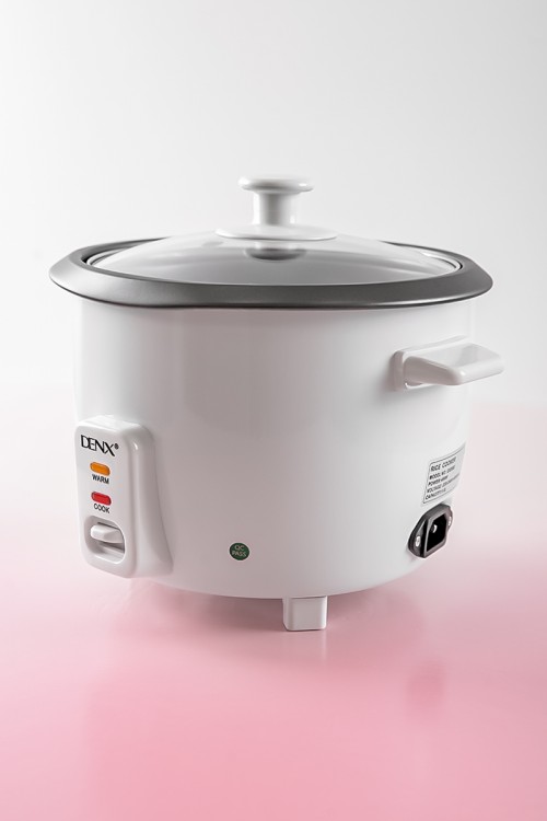 قدر طبخ كهربائي لون أبيض للطبخ التقليدي أو البخار