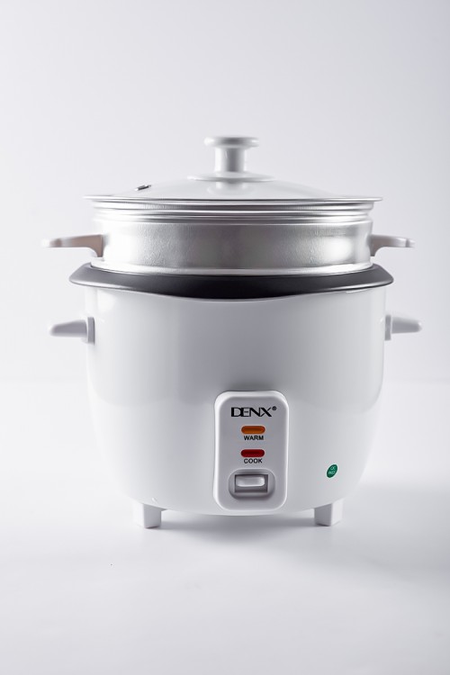 قدر طبخ كهربائي لون أبيض للطبخ التقليدي أو البخار