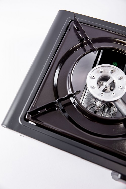 موقد غاز متنقل للرحلات عين واحدة مع شنطة لون أسود