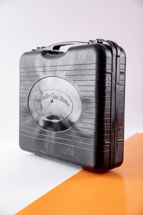 موقد غاز متنقل للرحلات عين واحدة مع شنطة لون أسود