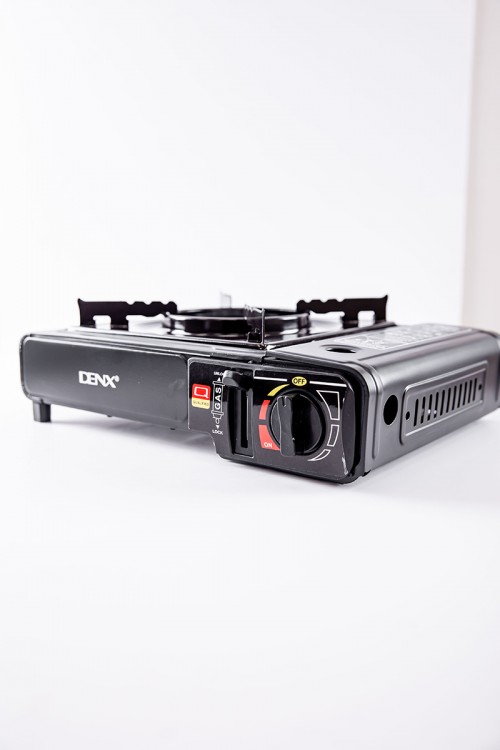 موقد غاز متنقل للرحلات عين واحدة مع شنطة لون أسود