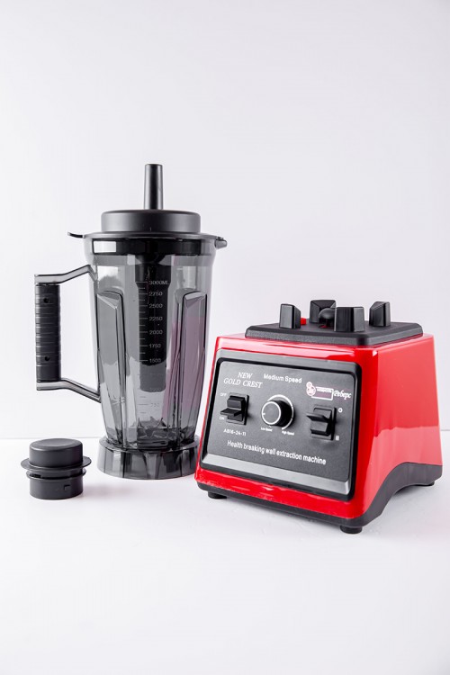 خلاط كهربائي و مطحنة مع ملحقاتها لون أسود و أحمر