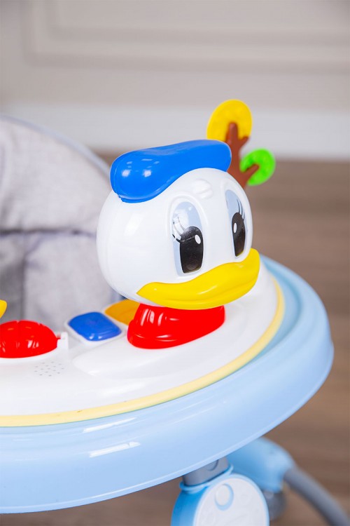 مشاية أطفال متعددة الألوان قابلة للطي و مضادة للإنزلاق مع لوح ألعاب