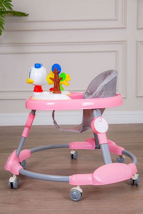 مشاية أطفال متعددة الألوان قابلة للطي و مضادة للإنزلاق مع لوح ألعاب