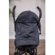 عربة أطفال خفيفة الوزن لون أسود قابلة للطي و التعديل مع سلة تخزين مريحة