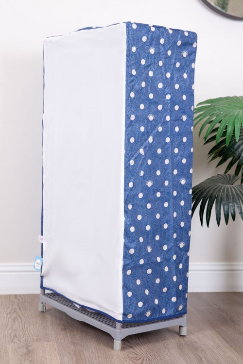 دولاب أطفال 3 أرفف بغطاء متعدد الألوان منقط و بسحاب من الأمام