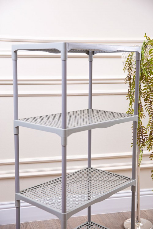 دولاب أطفال 3 أرفف بغطاء متعدد الألوان منقط و بسحاب من الأمام