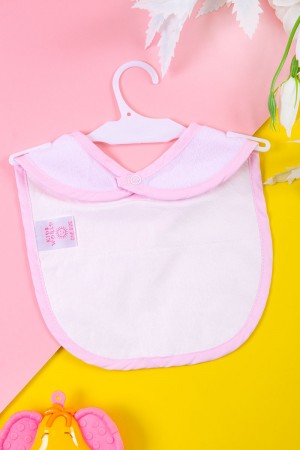 مريلة أطفال متعددة الألوان مزينة بقماش دانتيل من الأمام 