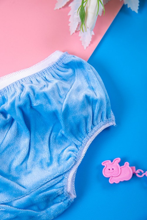 سروال داخلي أطفال متعدد الألوان للتدريب على ترك الحفاظة مبطن بقماش مخمل و بخصر مطاطي