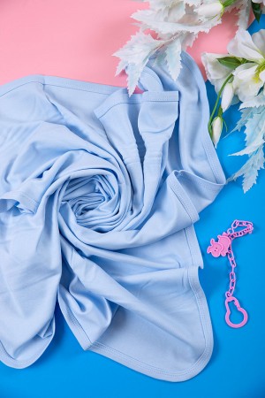 كوفلة أطفال لون سماوي