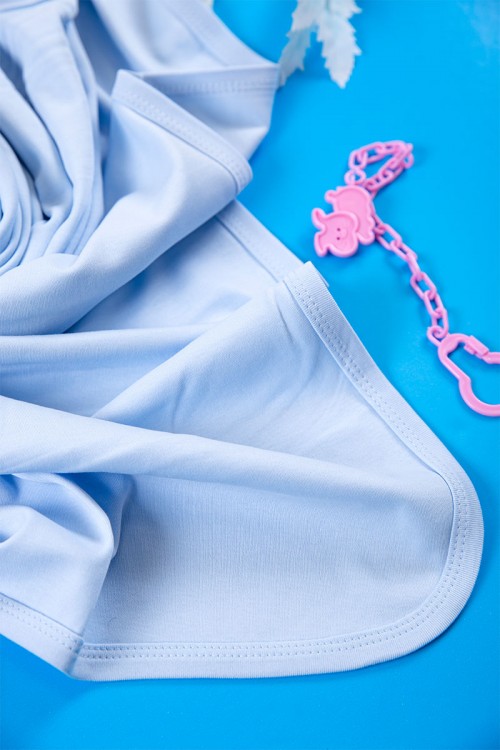 كوفلة أطفال لون سماوي