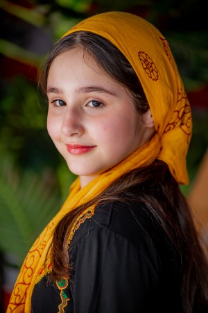 منديل جنوبي عسيري مشجر لون أصفر 