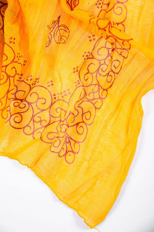 منديل جنوبي عسيري مشجر لون أصفر