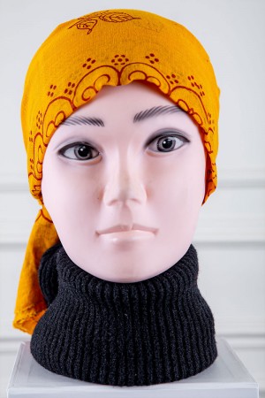 منديل جنوبي عسيري مشجر لون أصفر 