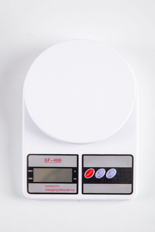 ميزان مطبخ رقمي لون أبيض