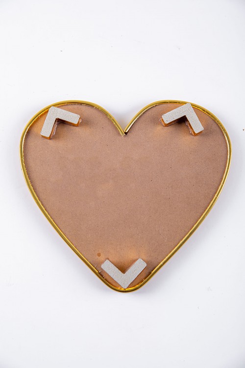 صحن تقديم خشبي على شكل قلب