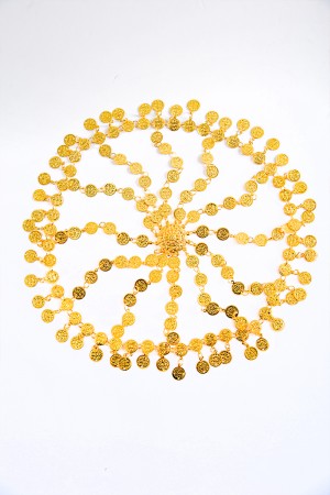 اكسسوار شعر تراثي لون ذهبي بجنيهات