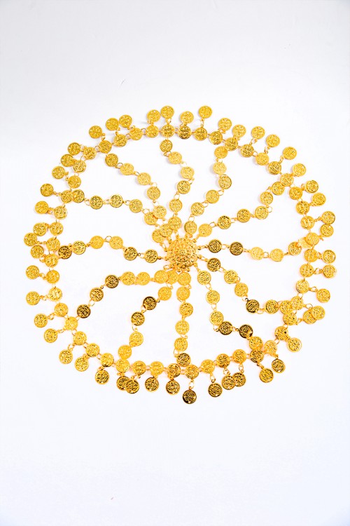 اكسسوار شعر تراثي لون ذهبي بجنيهات