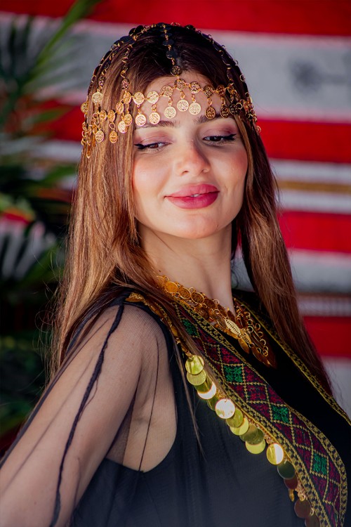 اكسسوار شعر تراثي لون ذهبي بجنيهات