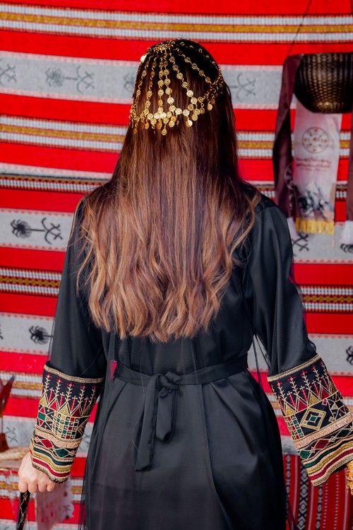 اكسسوار شعر تراثي لون ذهبي بجنيهات