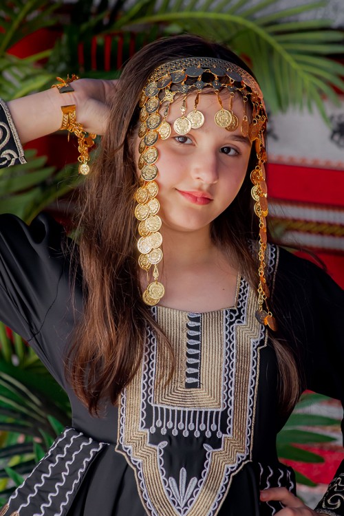 اكسسوار شعر تراثي لون ذهبي بجنيهات