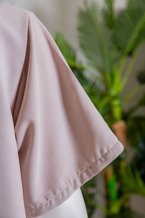 جلابية نسائية متعدد الاوان ياقة سبعة و أكمام قصيرة