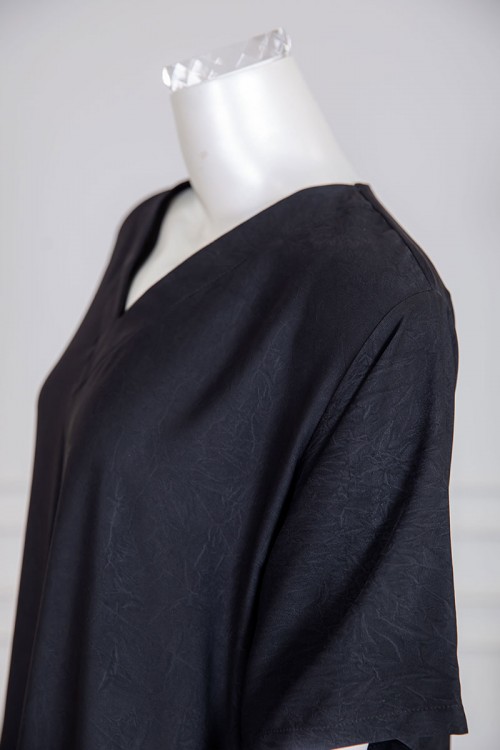 جلابية نسائية متعدد الاوان ياقة سبعة و أكمام قصيرة